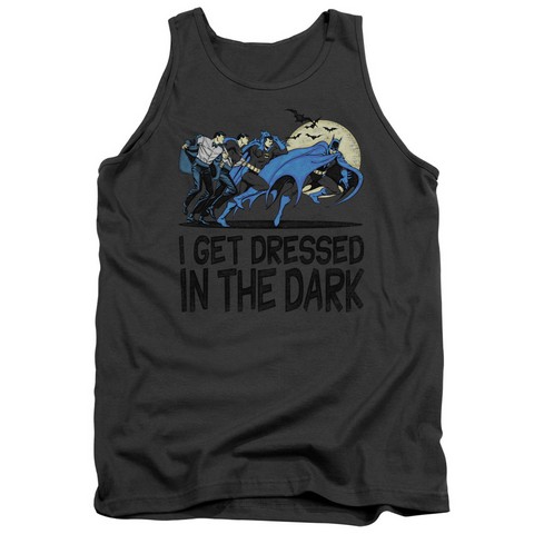Dc-Get Dressed - Adult Tank Top - Charcoal- Medium