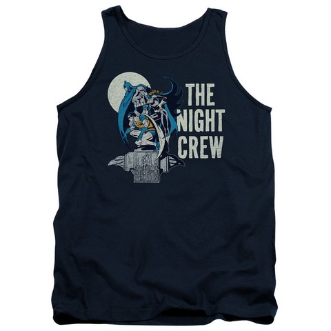 Dc-Night Crew - Adult Tank Top - Navy- Medium