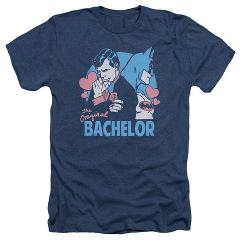 Dc-Bachelor - Adult Heather Tee - Navy- 2X