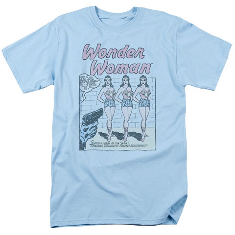 Dc-Multiple Ww - Short Sleeve Adult 18-1 Tee - Light Blue- Medium