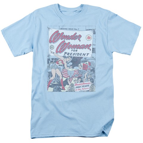 Dc-Ww For President - Short Sleeve Adult 18-1 Tee - Light Blue- 2X