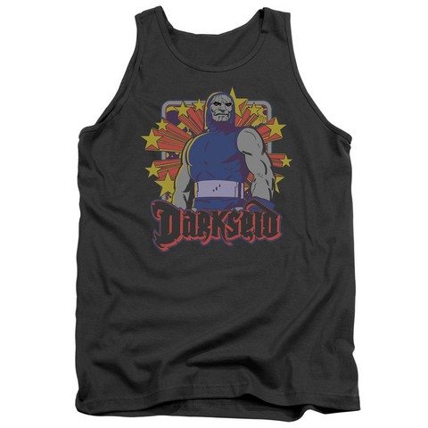 Dc-Darkseid Stars - Adult Tank Top - Charcoal- Small
