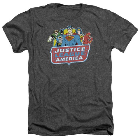 Dc-8 Bit League - Adult Heather Tee - Charcoal- 2X