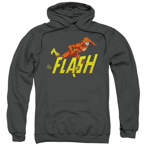 Dc-8 Bit Flash - Adult Pull-Over Hoodie - Black, Large