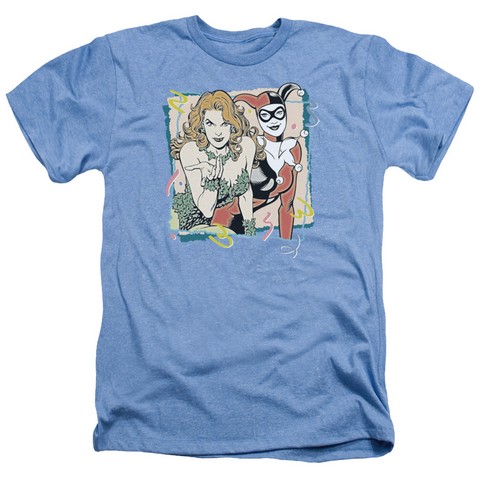 Dc-Totally Harvey & Ivy - Adult Heather Tee - Light Blue- 2X