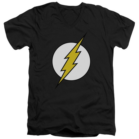 Dc-Fl Classic - Short Sleeve Adult 30-1 Tee V-Neck - Black- Extra Large