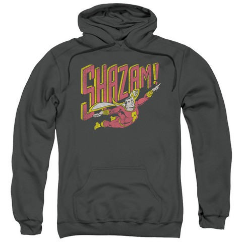 Dc-Retro Marvel - Adult Pull-Over Hoodie - Charcoal- Medium