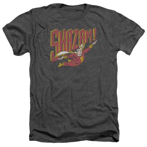 Dc-Retro Marvel - Adult Heather Tee - Charcoal- Medium
