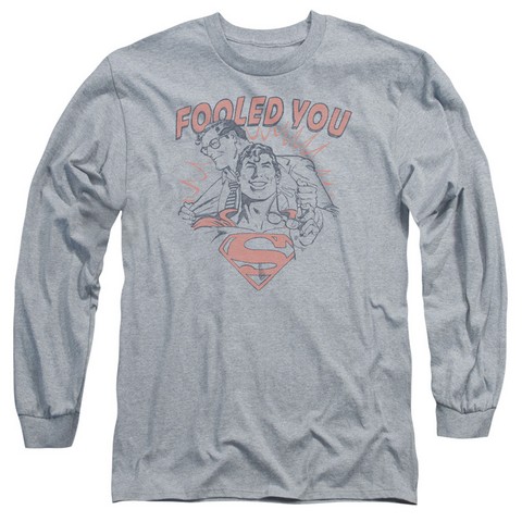 Dc-Fooled You - Long Sleeve Adult 18-1 Tee - Heather- Small
