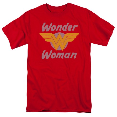 Dc-Wonder Wings - Short Sleeve Adult 18-1 Tee - Red- Extra Large