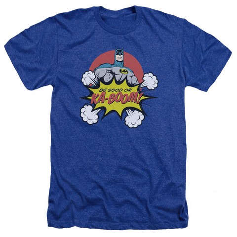 Dc-Kaboom - Adult Heather Tee - Royal- Medium