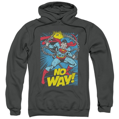 Dc-No Way - Adult Pull-Over Hoodie - Charcoal- Medium