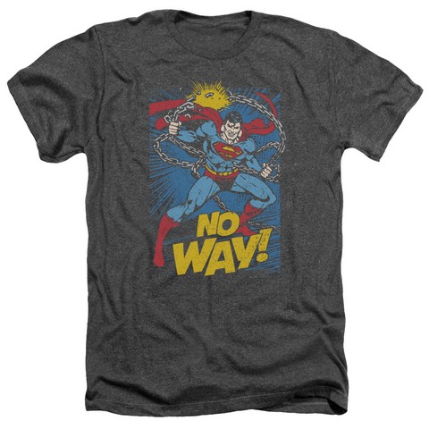 DC-No Way - Adult Heather Tee - Charcoal- Small