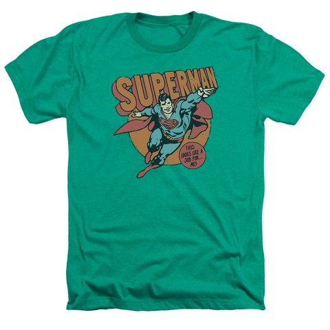 Dc-Job For Me - Adult Heather Tee - Kelly Green- Medium