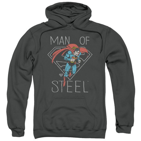 Dc-Hardened Heart - Adult Pull-Over Hoodie - Charcoal- Small