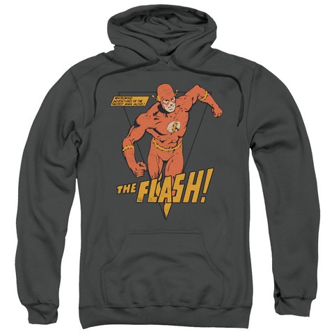 Dc-Whirlwind - Adult Pull-Over Hoodie - Charcoal- Medium