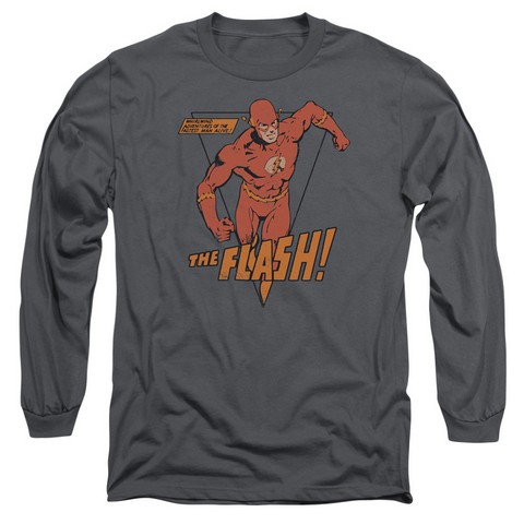 Dc-Whirlwind - Long Sleeve Adult 18-1 Tee - Charcoal- Large