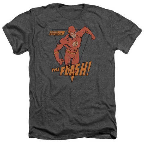 Dc-Whirlwind - Adult Heather Tee - Charcoal- Extra Large
