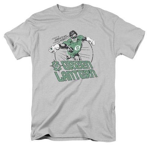 Dc-Cosmic Hero - Short Sleeve Adult 18-1 Tee - Silver- Medium