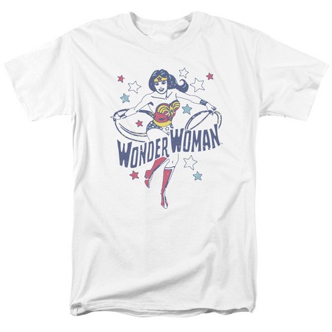 DC-Wonder Stars 18-1 Tee - White- 2X