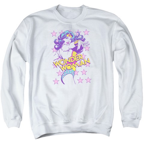 Dc-Valiant - Adult Sweat Tee Crew - White- Medium