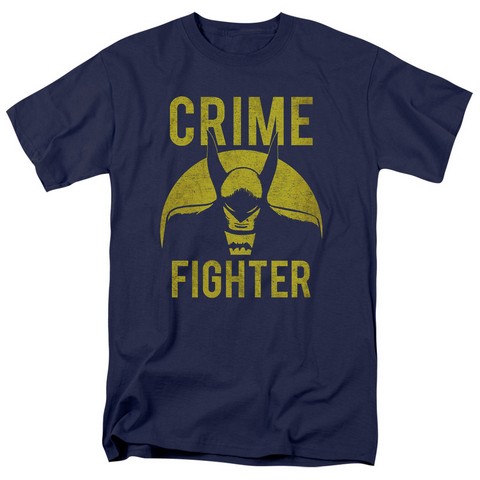 Dc-Fight Crime - Short Sleeve Adult 18-1 Tee - Navy- Medium