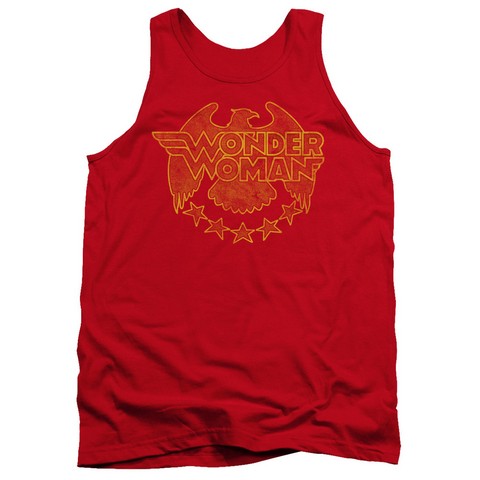 Dc-Wonder Eagle - Adult Tank Top - Red- Large