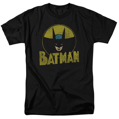 Dc-Circle Bat - Short Sleeve Adult 18-1 Tee - Black- 4X