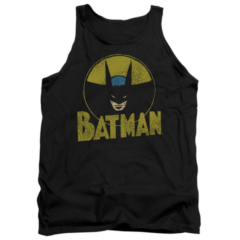 Dc-Circle Bat - Adult Tank Top - Black- Medium