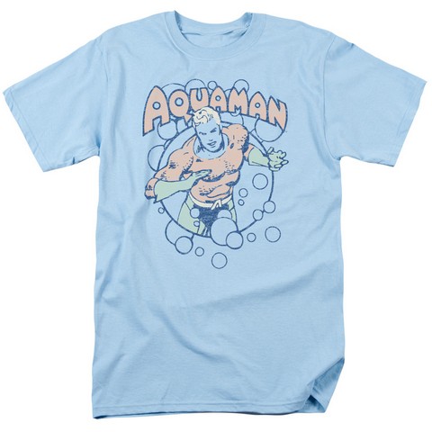 Dc-Bubbles - Short Sleeve Adult 18-1 Tee - Light Blue- Extra Large