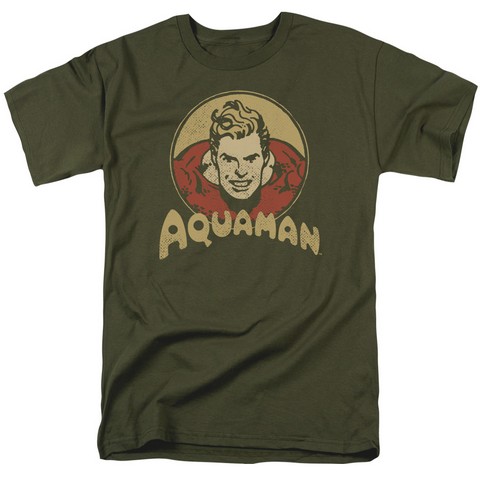 Dc-Aqua Circle - Short Sleeve Adult 18-1 Tee - Military Green- Medium
