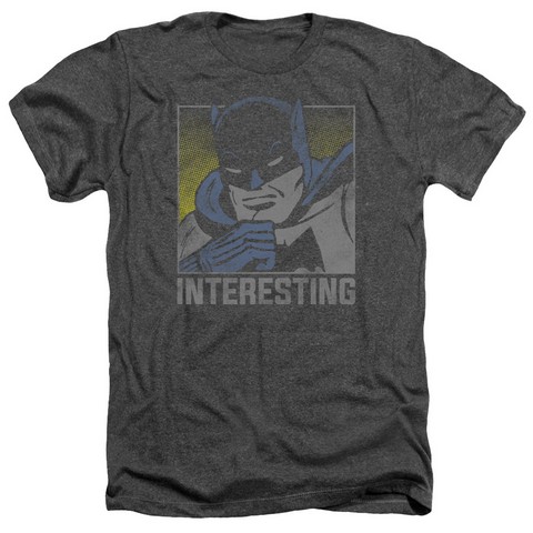 Dc-Interesting Adult Heather Tee - Charcoal- 2X