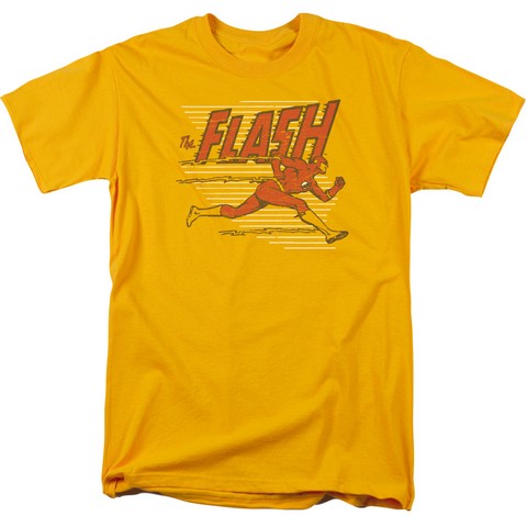 Dc-Speed Lines - Short Sleeve Adult 18-1 Tee - Gold- Small
