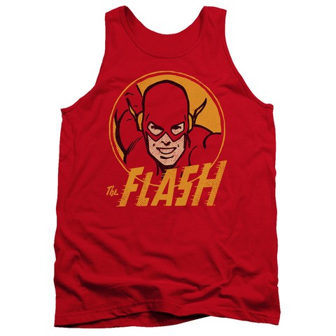Dc-Flash Circle - Adult Tank Top - Red- Medium