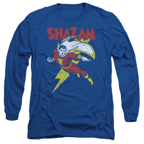 DC-Lets Fly - Long Sleeve Adult 18-1 Tee - Royal Blue - Medium