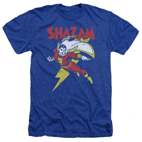 Dc-Lets Fly - Adult Heather Tee - Royal Blue- Extra Large