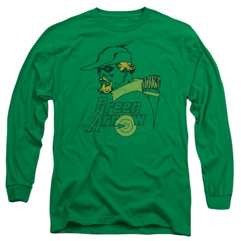Dc-Close Up - Long Sleeve Adult 18-1 Tee - Kelly Green- Medium