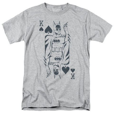 Dc-Bat Card - Short Sleeve Adult 18-1 Tee - Athletic Heather- Small