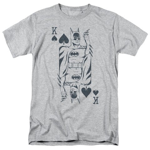 Dc-Bat Card - Short Sleeve Adult 18-1 Tee - Athletic Heather- Medium