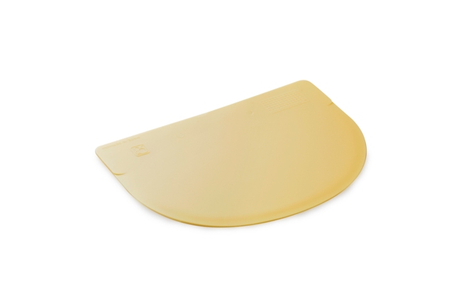Picture of Thermohauser Double Sided Polypropylene Cream & Bowl Plain Scraper- Ivory - Set of 10