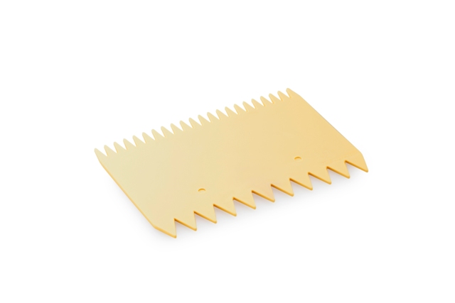 Picture of Thermohauser Double Sided Polypropylene Dough Comb Scraper&#44; Ivory - Set of 10