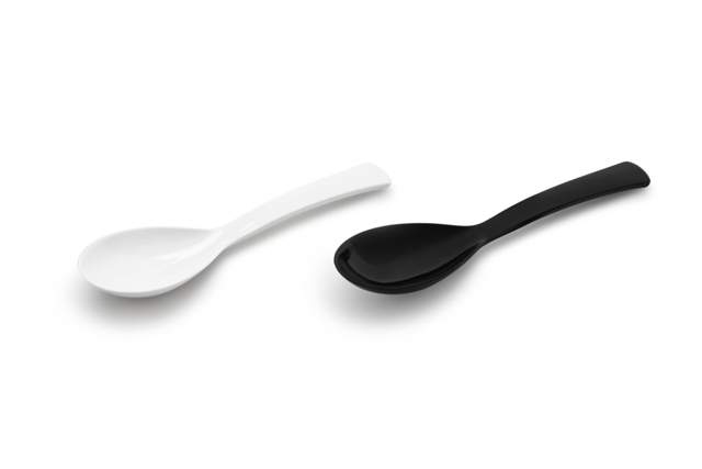 Picture of Thermohauser San Straining Spoon- White - 9.5 in.
