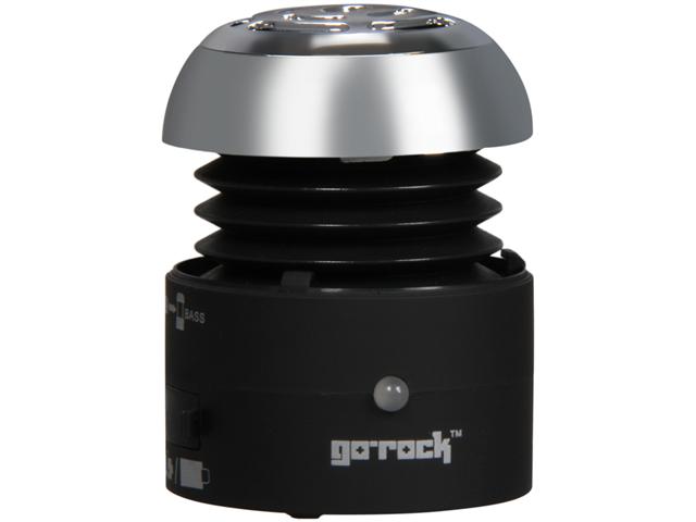 TRMS02M-BK Portable Speaker with Retractable Cable- Black
