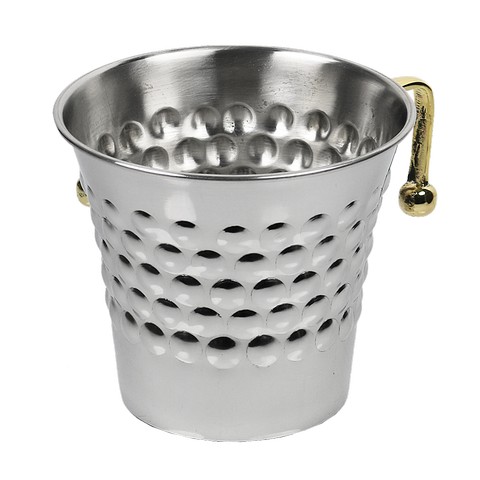 Picture of Netila 56869 Stainless Steel Washing Cup with Dotted Brass Short Handles