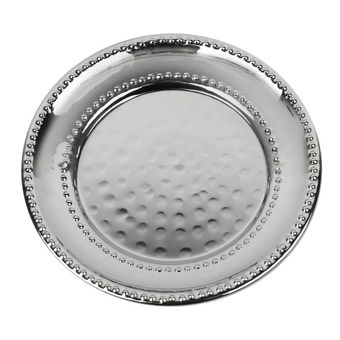 Nua Collection Hammered Stainless Steel Kiddush Cup