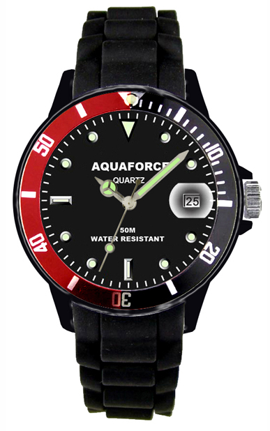 Picture of Aquaforce 51-002 Rotating Bezel Watch with Black Dial