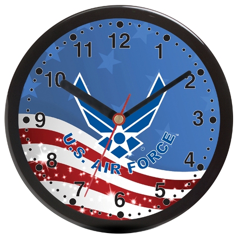 Picture of Frontier 12D Aqua Force 12 in. Plastic Wall Clock with Blue & Black Dial