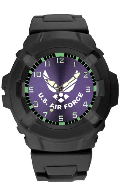 Picture of Frontier 24D Aquaforce Combat Black Strap Analog Watch with Voilet Dial
