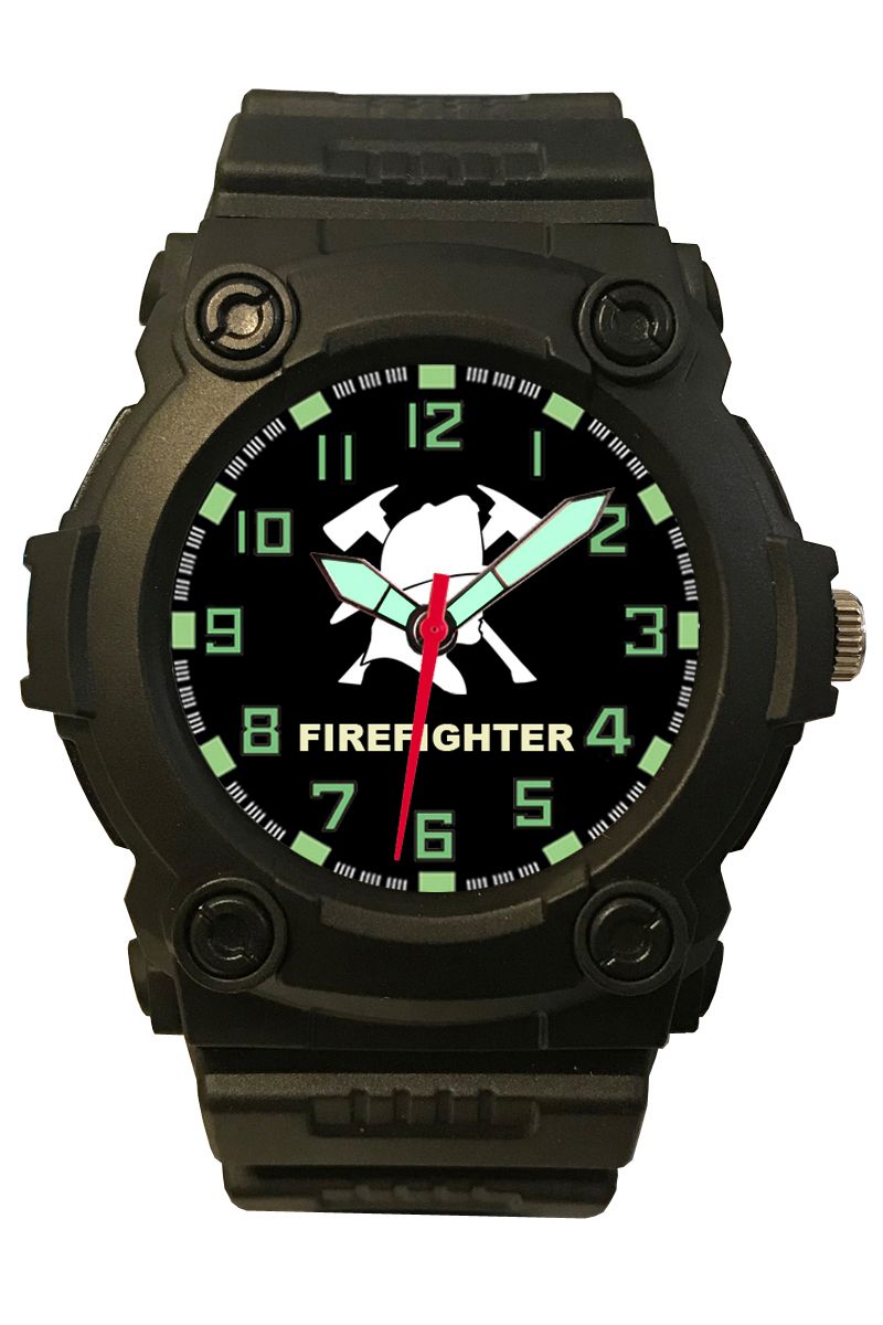 Picture of Frontier 24Y Aquaforce Combat Black Strap Analog Watch with Red & Black Dial
