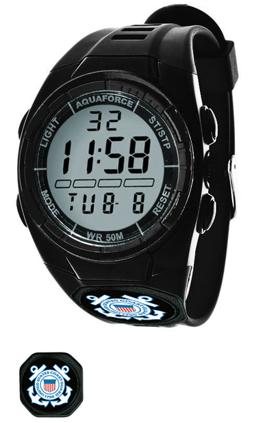 Picture of Aquaforce 50T Combat Multi Function Black Strap Digital Watch with Black Dial